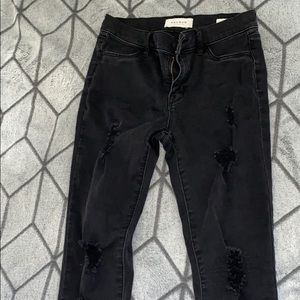 Pacsun black ripped jeggings